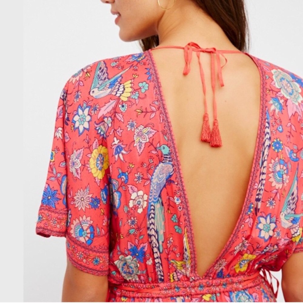 5⭐️ FAV BESTSELLER boho Lovebird half moon dress - Picture 3 of 7